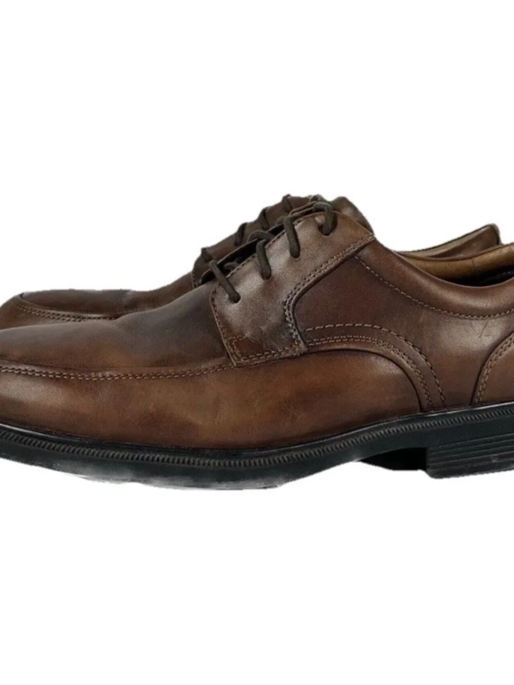 Rockport DPluxe Apron Toe Brown Oxfords Plain Toe Shoes Men’s Size 9.5